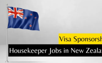 Housekeeper Jobs in New Zealand With Visa Sponsorship 2024